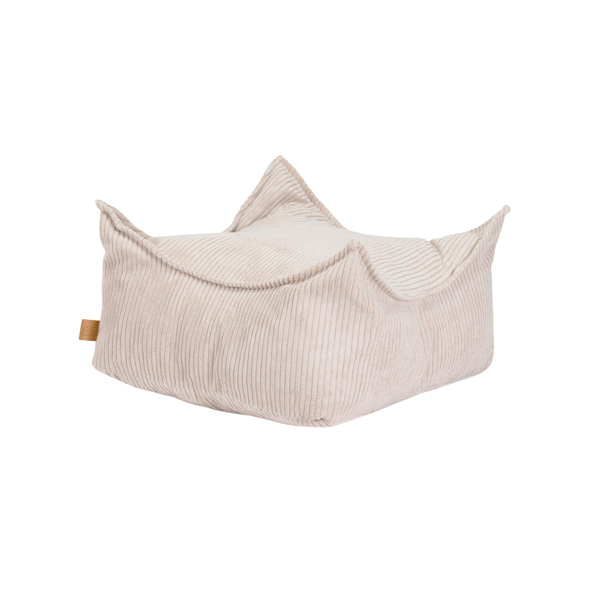 MeowBaby Sitzpouf für Kinder quadratisch Ästhetik Cord - Classic Cord Edition