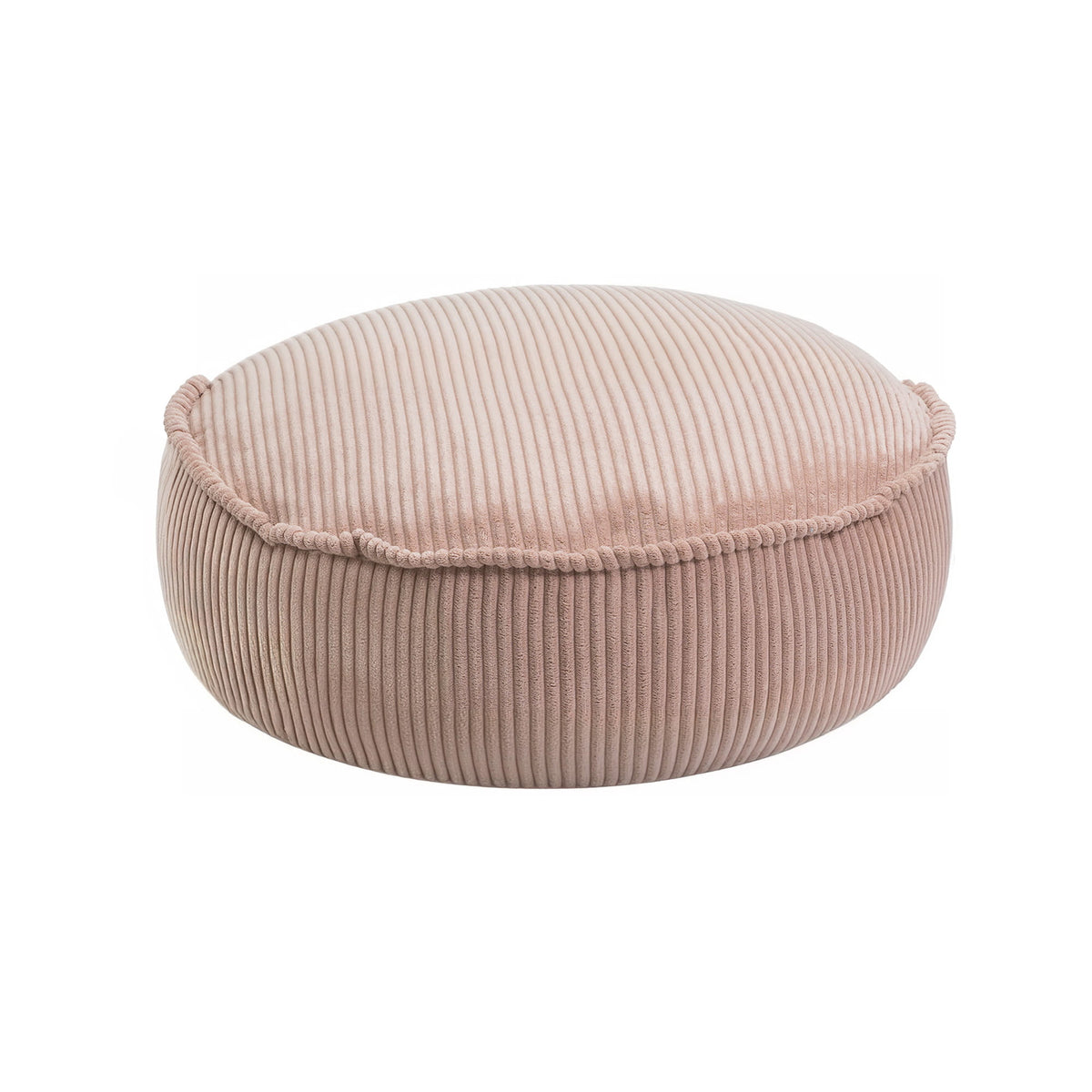 MeowBaby Sitzpouf für Kinder, rund, Ästhetik Cord - Classic Cord Edition