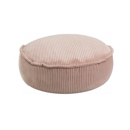 MeowBaby Sitzpouf für Kinder, rund, Ästhetik Cord - Classic Cord Edition
