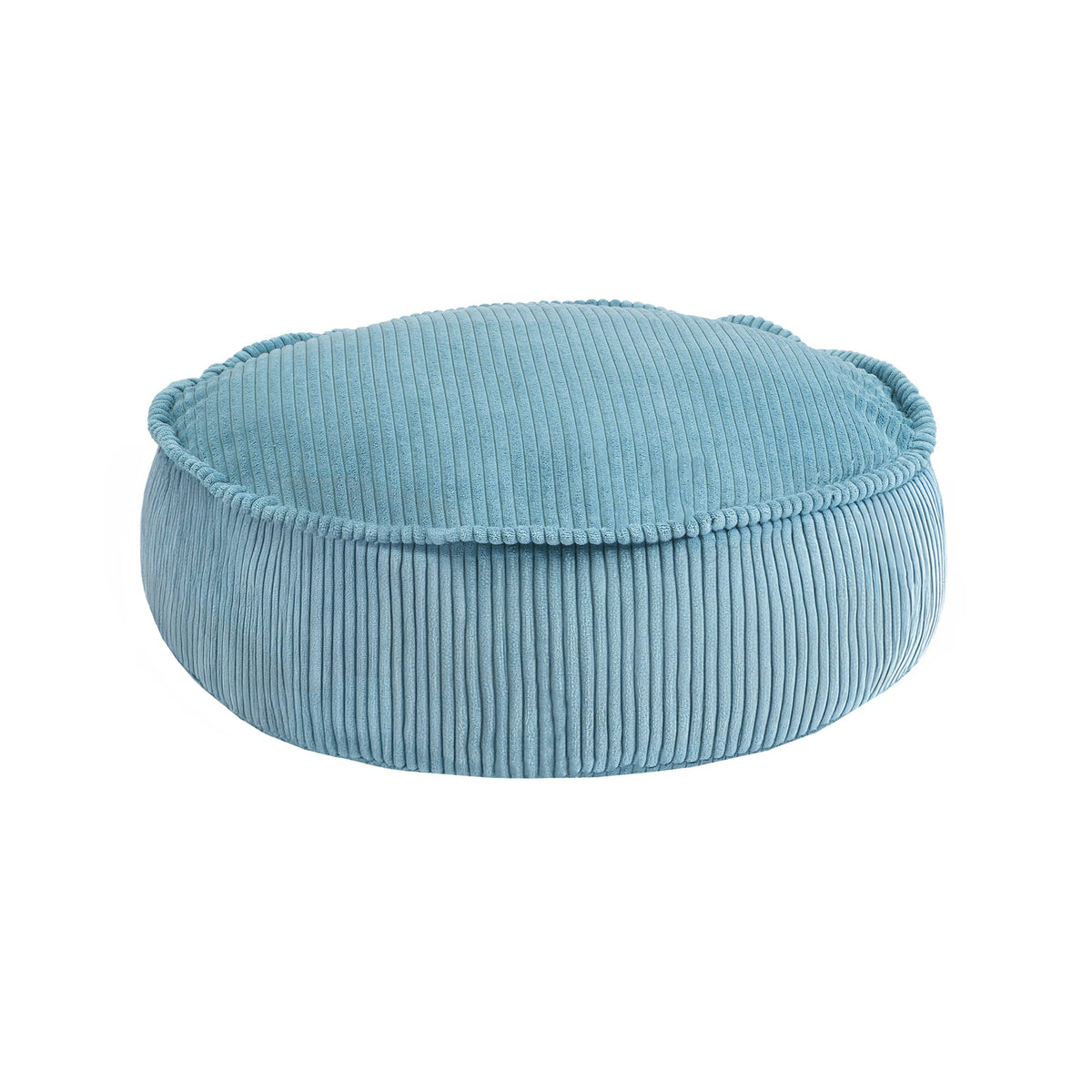 MeowBaby Sitzpouf für Kinder, rund, Ästhetik Cord - Classic Cord Edition