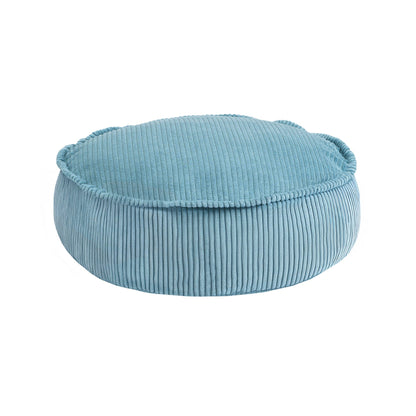 MeowBaby Sitzpouf für Kinder, rund, Ästhetik Cord - Classic Cord Edition