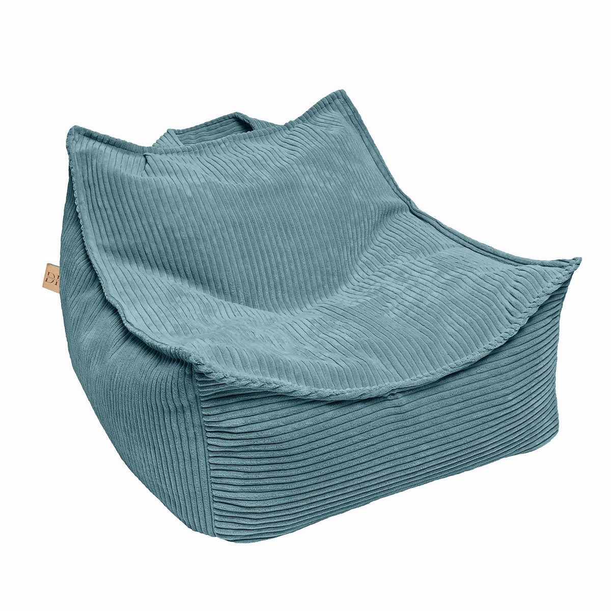 Design4Kids Kindersessel Jewel Cord eckig Ocean Blue