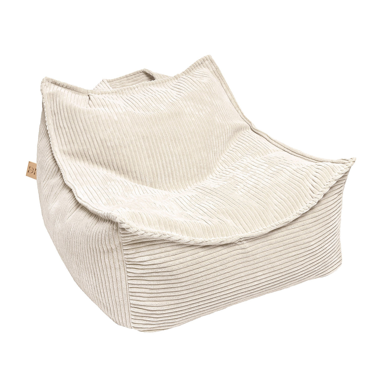 Design4Kids Kindersessel Jewel Cord eckig Almond Beige