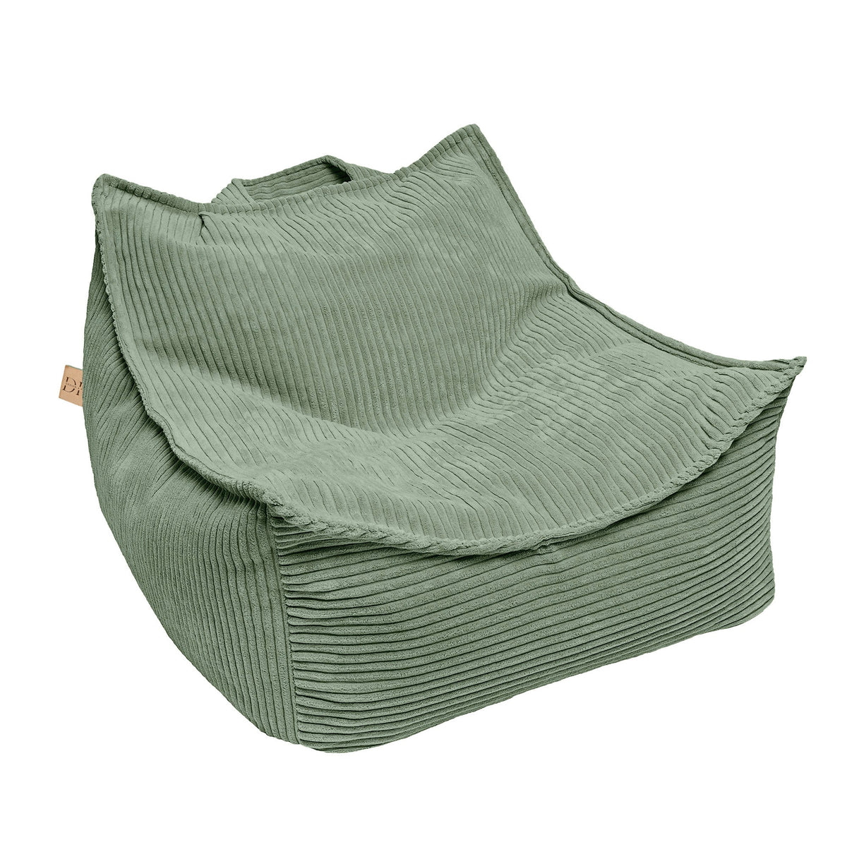 Design4Kids Kindersessel Jewel Cord eckig Classic Olive