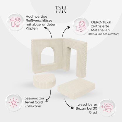 Design4Kids Arches Cord Jewel / Petit 120cm Almond Beige