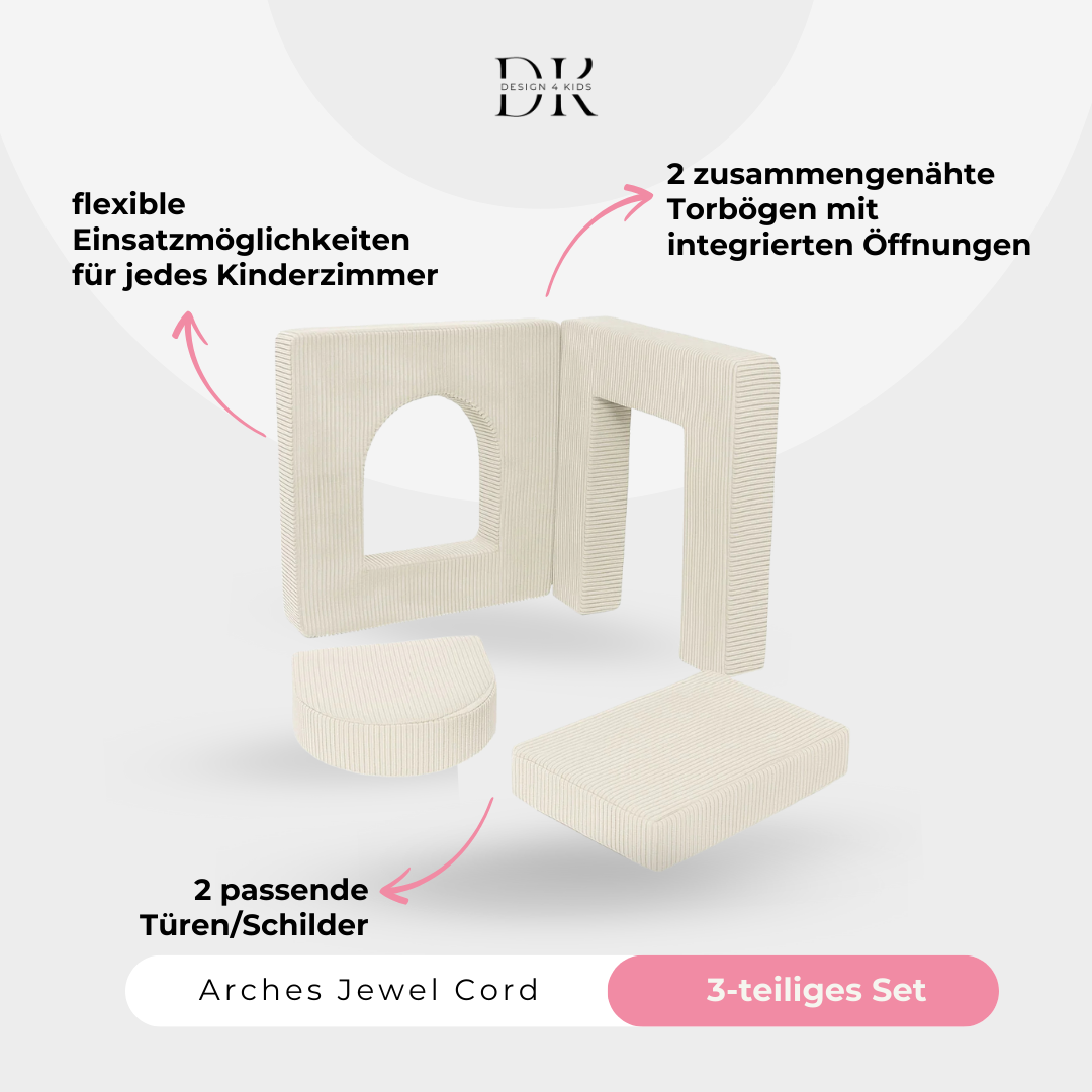 Design4Kids Arches Cord Jewel / Petit 160cm Almond Beige