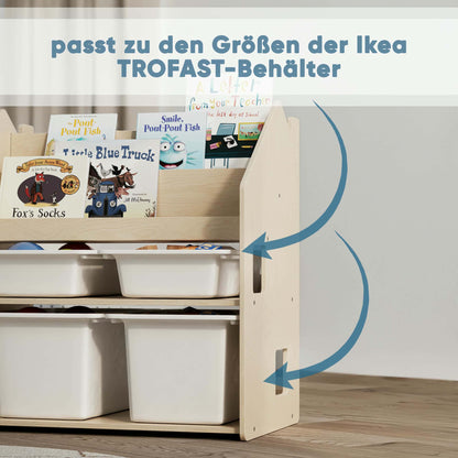 BusyKids Montessori 2-in-1 Bücherregal für Kinder