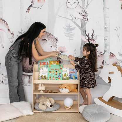 BusyKids Montessori 2-in-1 Bücherregal für Kinder