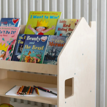 BusyKids Montessori 2-in-1 Bücherregal für Kinder