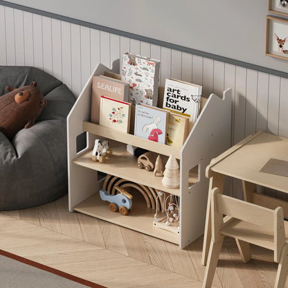 BusyKids Montessori 2-in-1 Bücherregal für Kinder