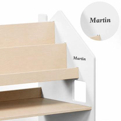 BusyKids Montessori 2-in-1 Bücherregal für Kinder