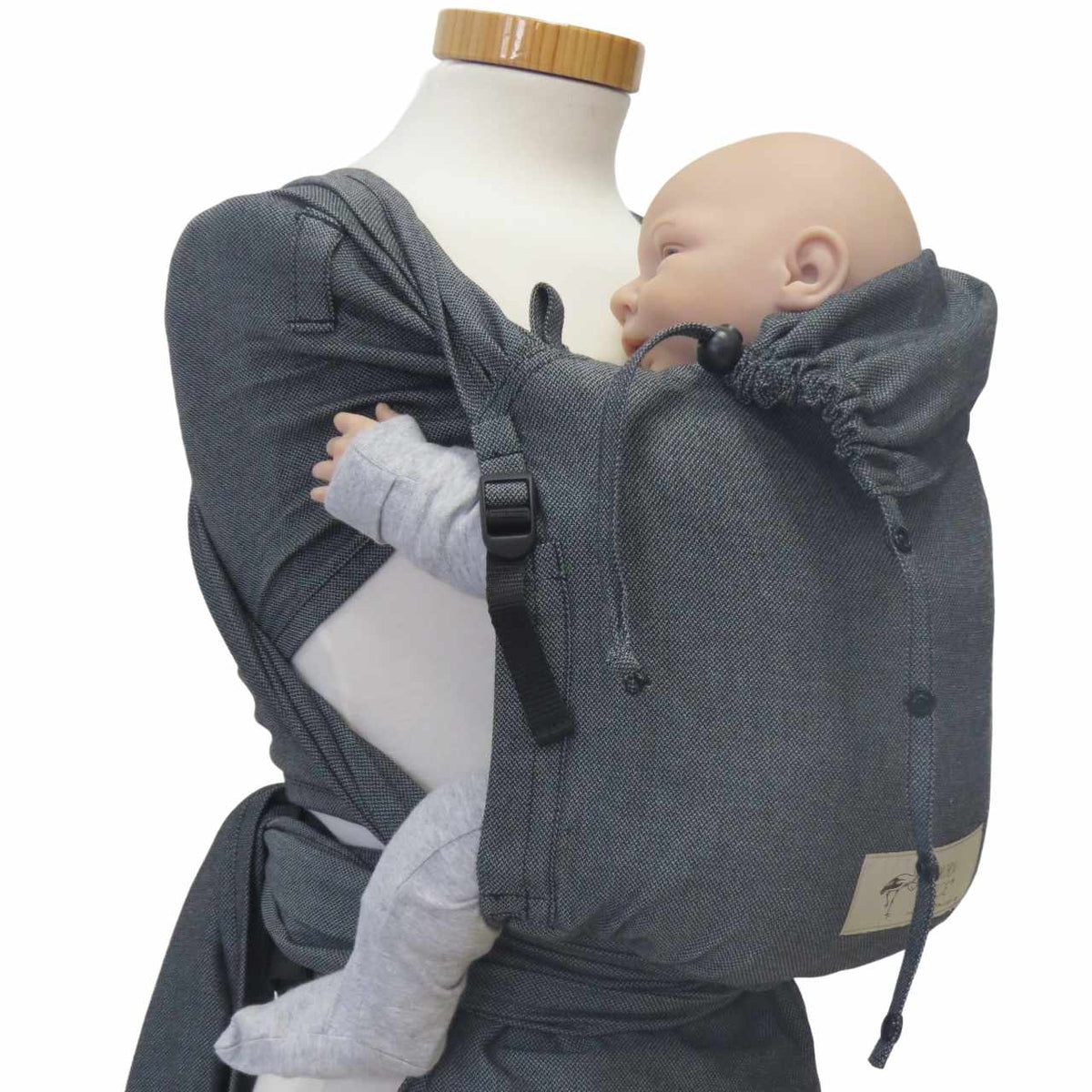 Storchenwiege Bondima Wrap Conversion Babytrage – Graphit
