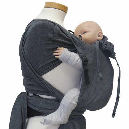 Storchenwiege Bondima Wrap Conversion Babytrage – Graphit