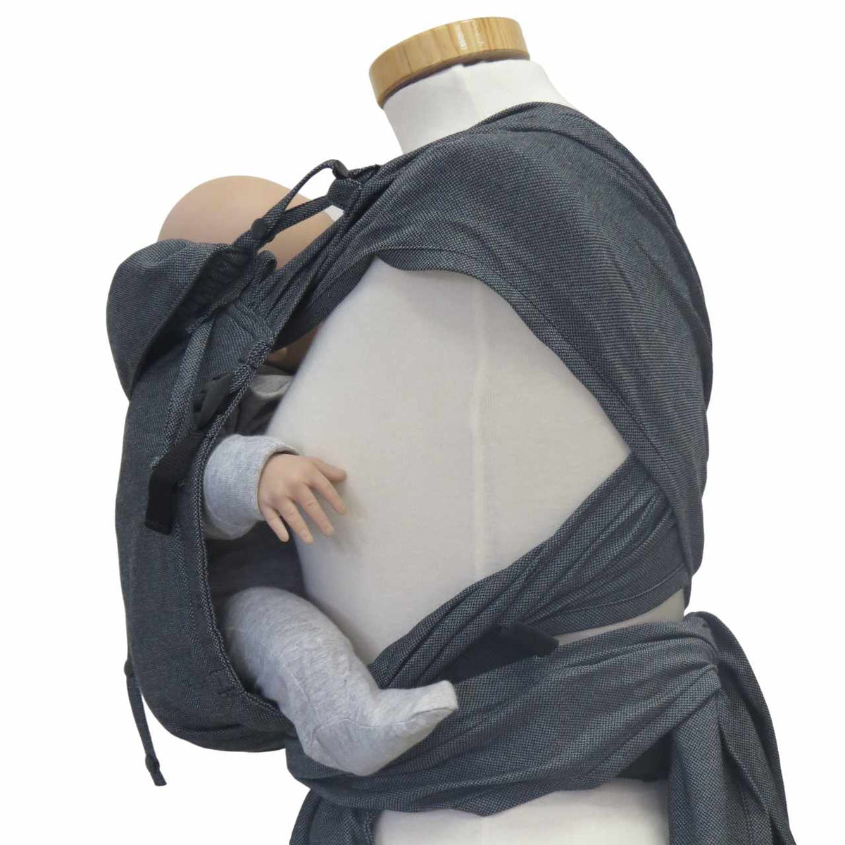 Storchenwiege Bondima Wrap Conversion Babytrage – Graphit