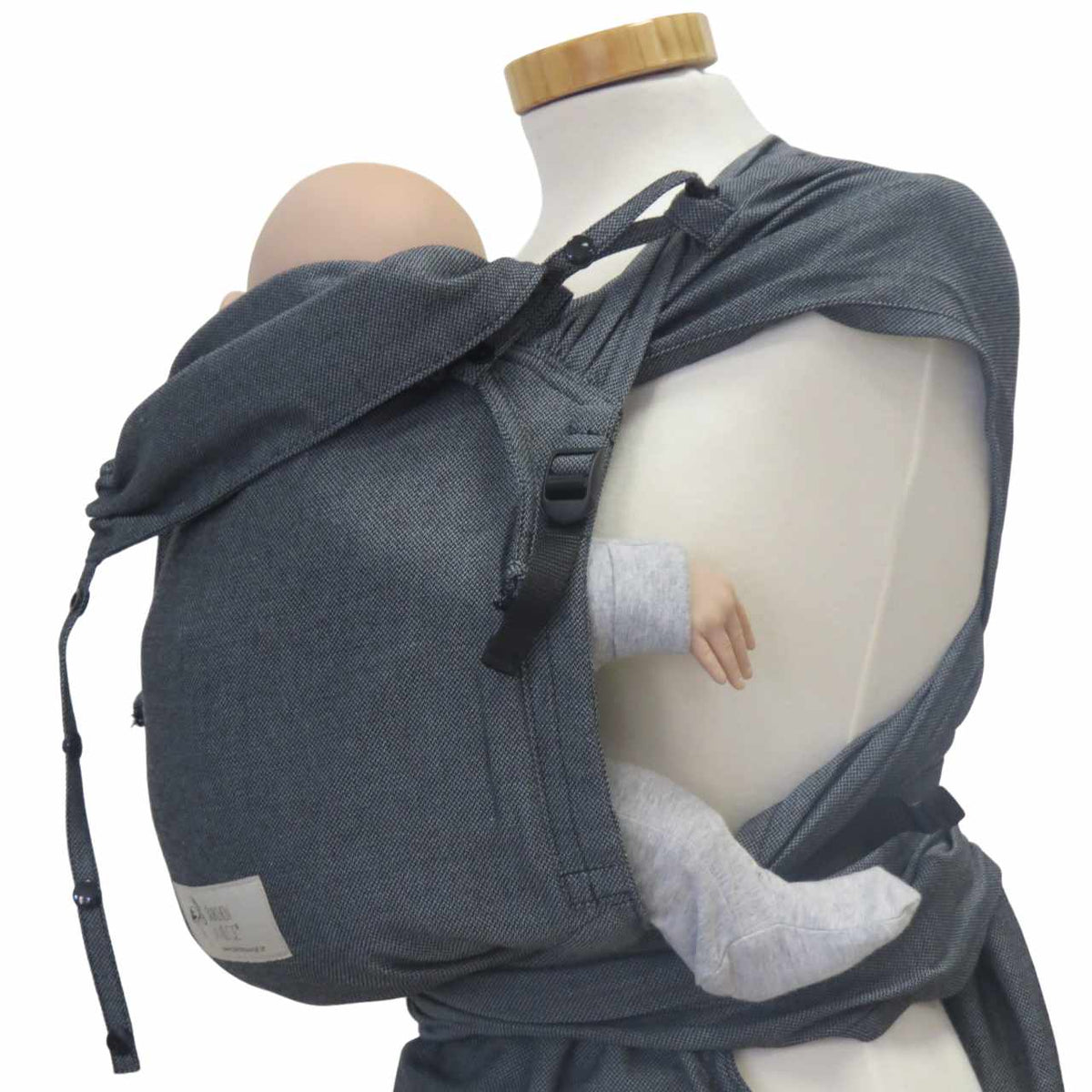 Storchenwiege Bondima Wrap Conversion Babytrage – Graphit