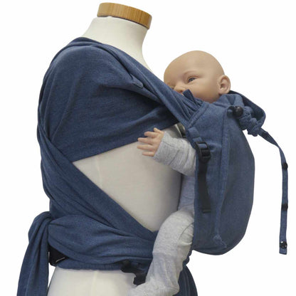 Storchenwiege Bondima Wrap Conversion Babytrage – Jeans