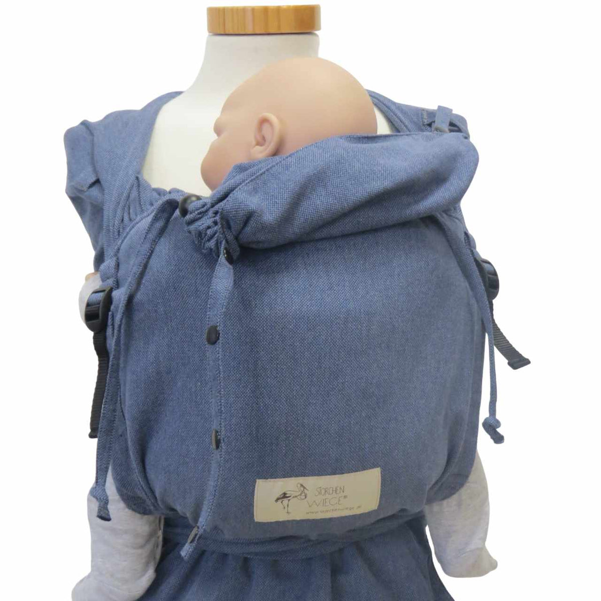Storchenwiege Bondima Wrap Conversion Babytrage – Jeans