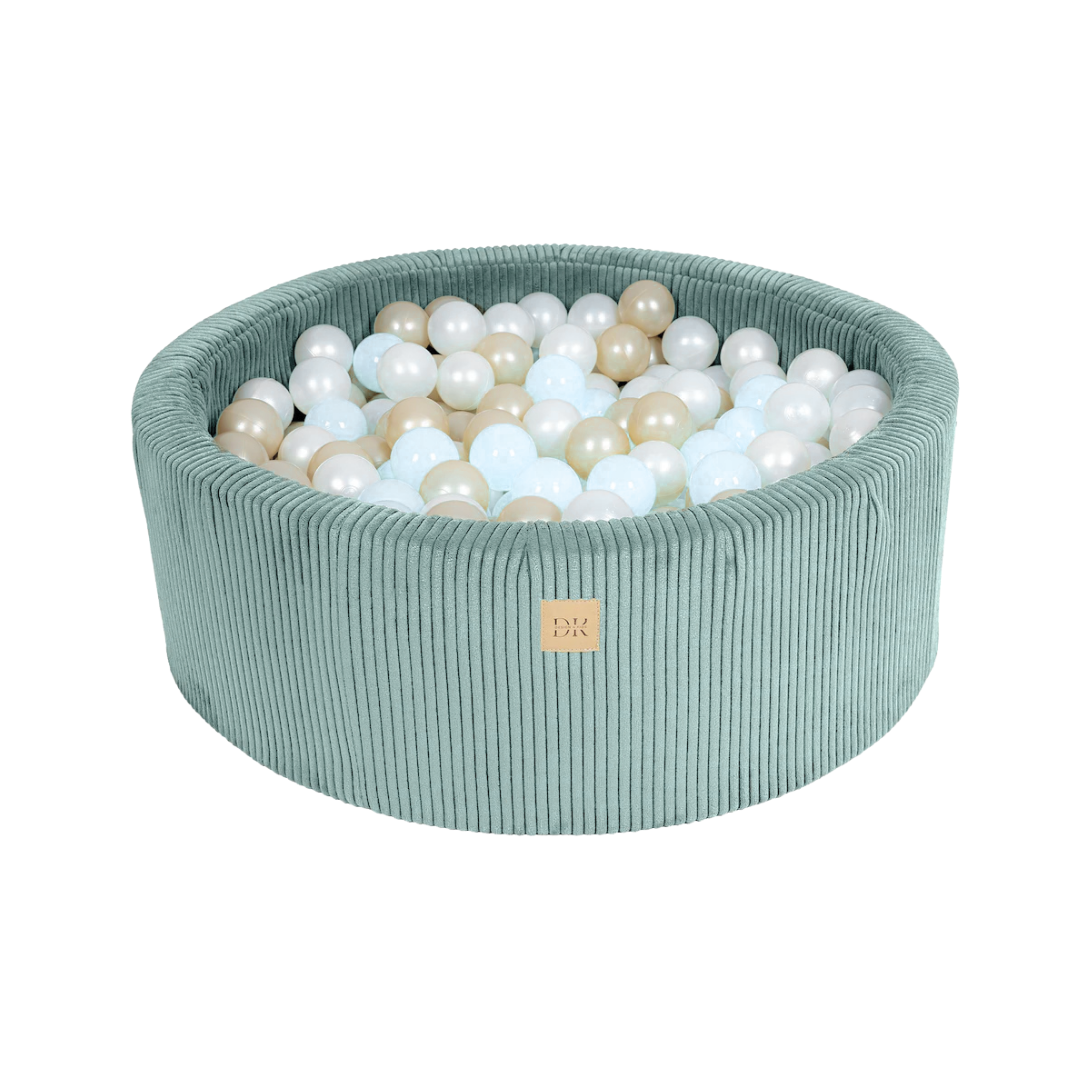 Design4Kids Schaumspielset Jewel Cord mit Bällebad und 200 Bällen Cozy Mint