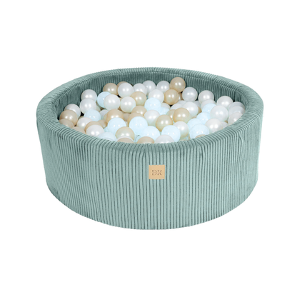 Design4Kids Schaumspielset Jewel Cord mit Bällebad und 200 Bällen Cozy Mint