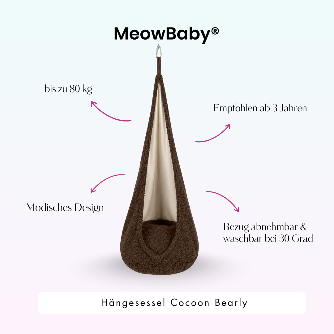 MeowBaby Hängesessel Cocoon Bearly