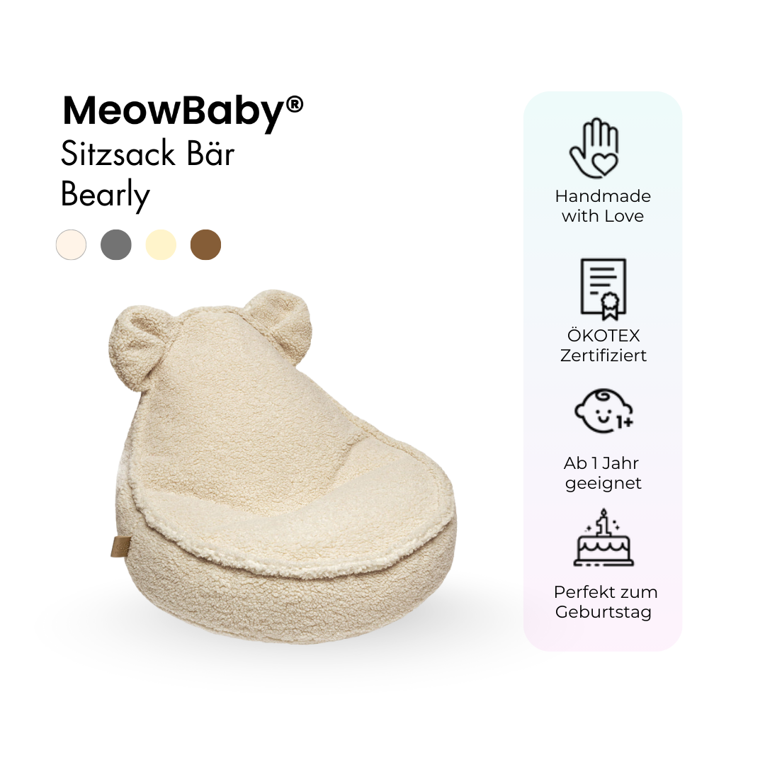 MeowBaby Sitzsack Bearly Bär