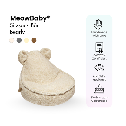 MeowBaby Sitzsack Bearly Bär