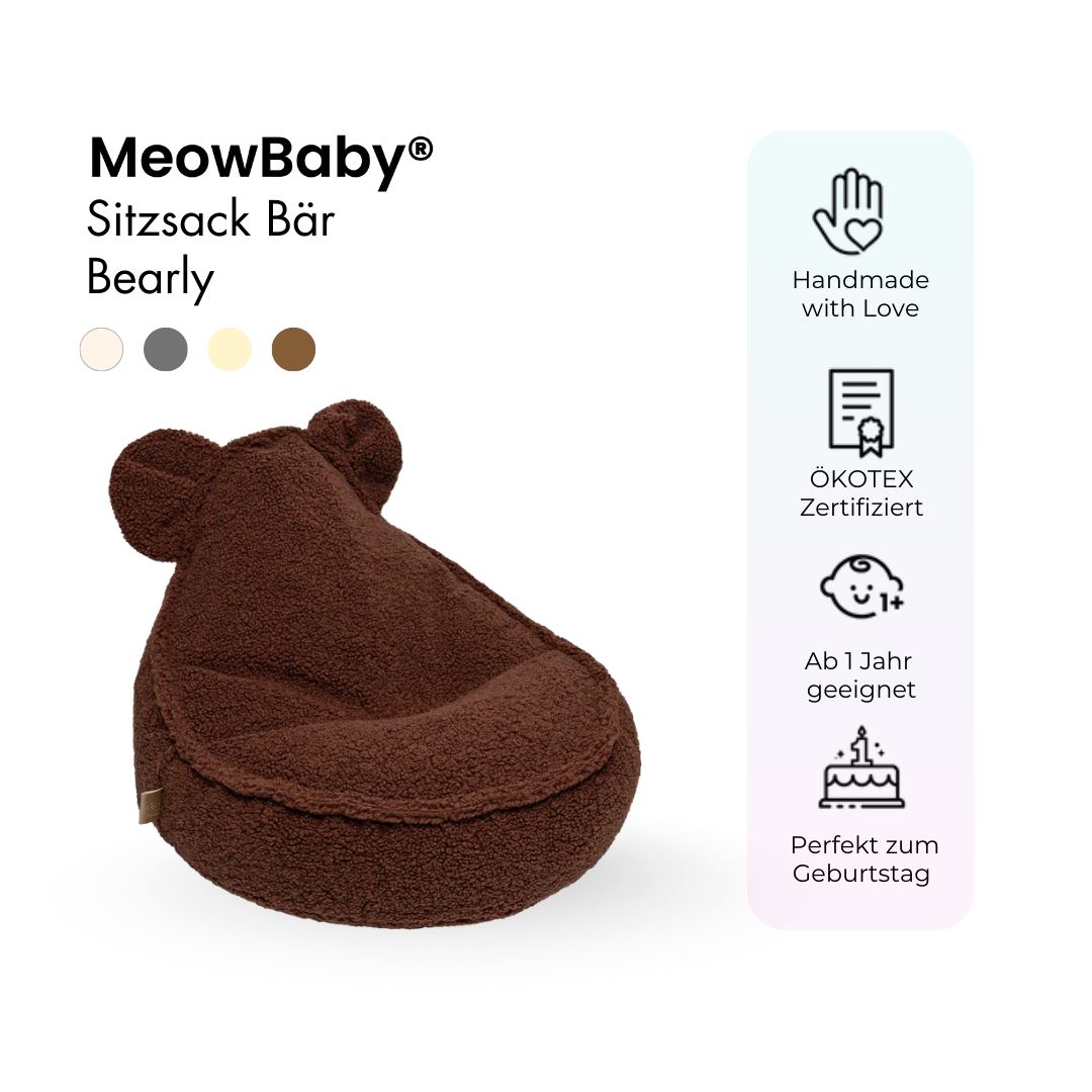 MeowBaby Sitzsack Bearly Bär
