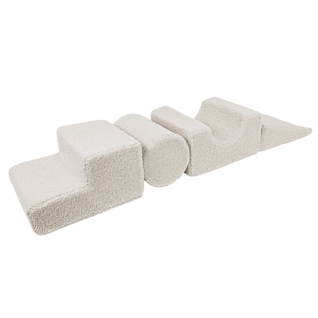 MeowBaby Shape Set Bearly 4-Elements - beige/cream