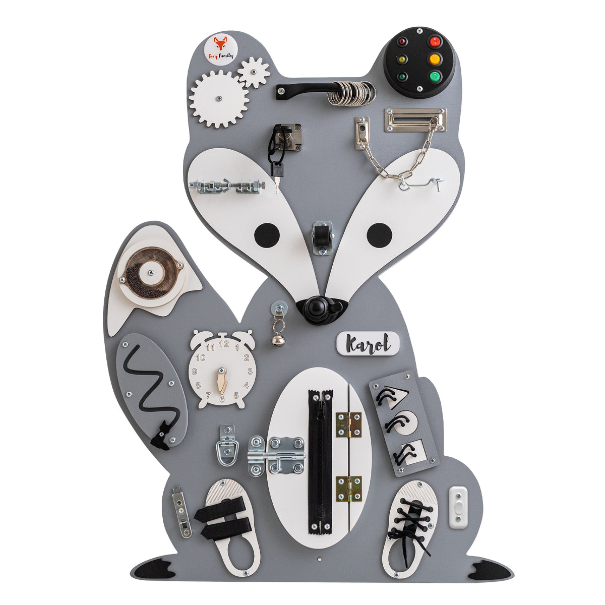 Foxy Family BusyBoard - Montessori BusyBoard