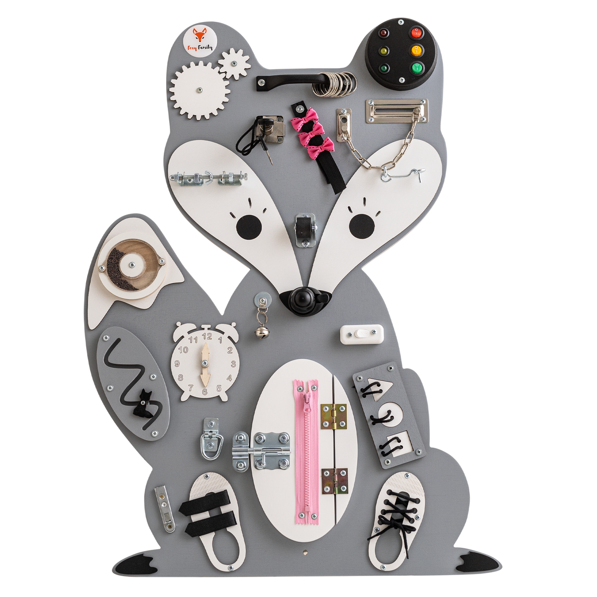Foxy Family BusyBoard - Montessori BusyBoard