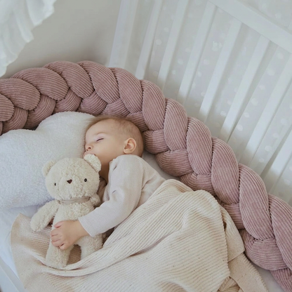 Design4Kids Geflochtene Bettschlange Jewel aus Cord-Stoff