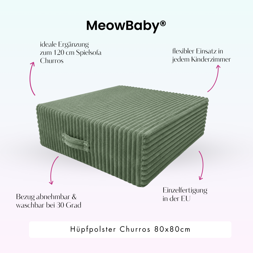 MeowBaby Hüpfpolster Churros - 60x60cm