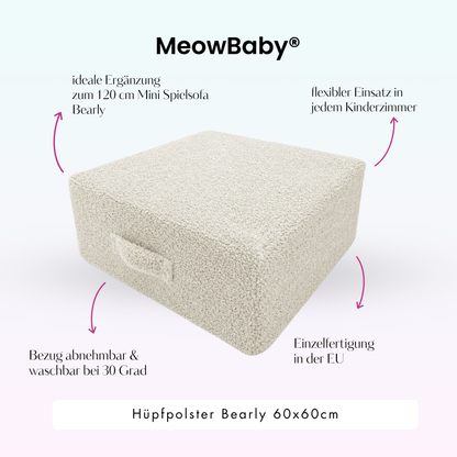 MeowBaby Hüpfpolster Bearly - 60x60cm