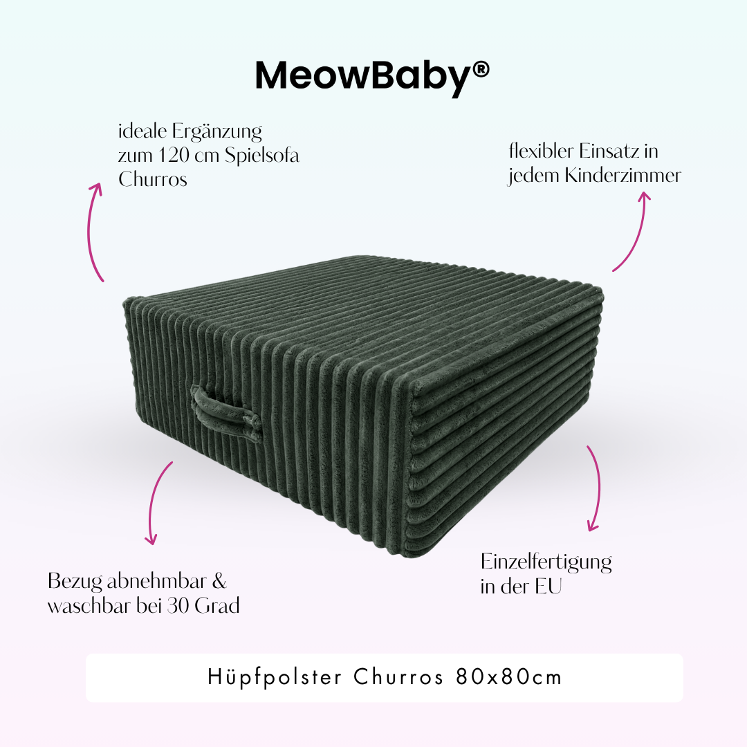 MeowBaby Hüpfpolster Churros - 80x80cm