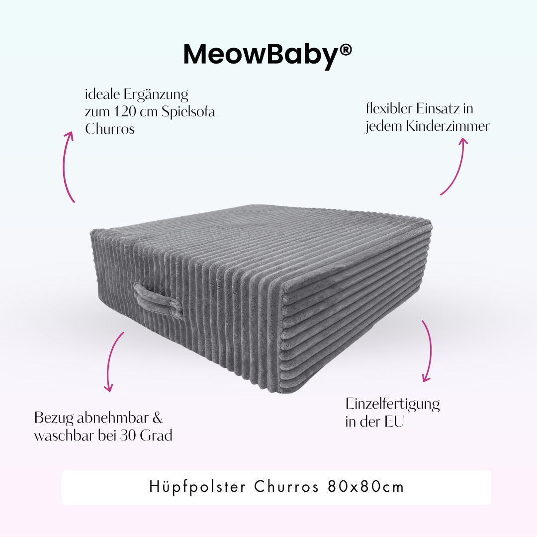 MeowBaby Hüpfpolster Churros - 60x60cm