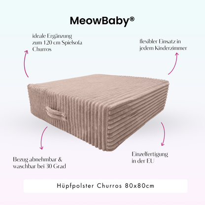 MeowBaby Hüpfpolster Churros - 80x80cm
