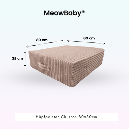 MeowBaby Hüpfpolster Churros - 80x80cm