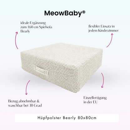 MeowBaby Hüpfpolster Bearly - 80x80cm