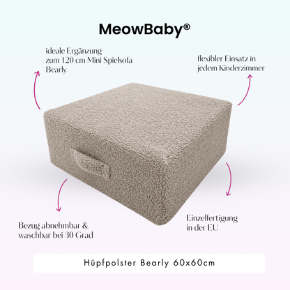 MeowBaby Hüpfpolster Bearly - 60x60cm