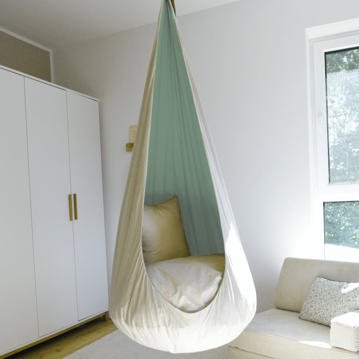 Design4Kids XXL Hängesessel Cocoon Cotton
