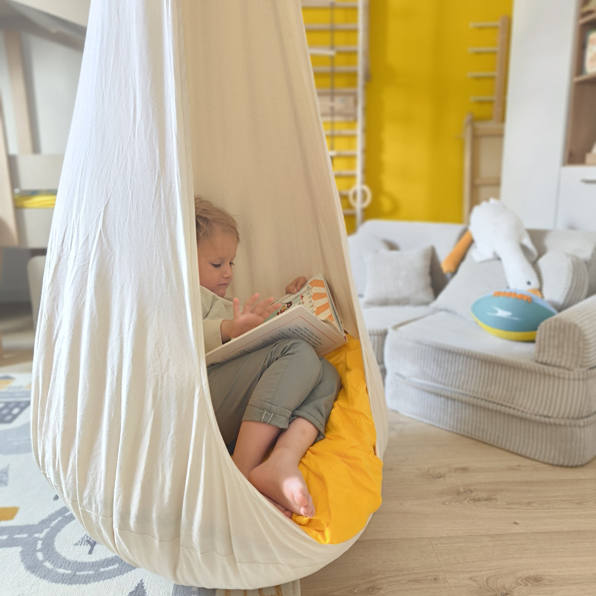 Design4Kids XXL Hängesessel Cocoon Cotton