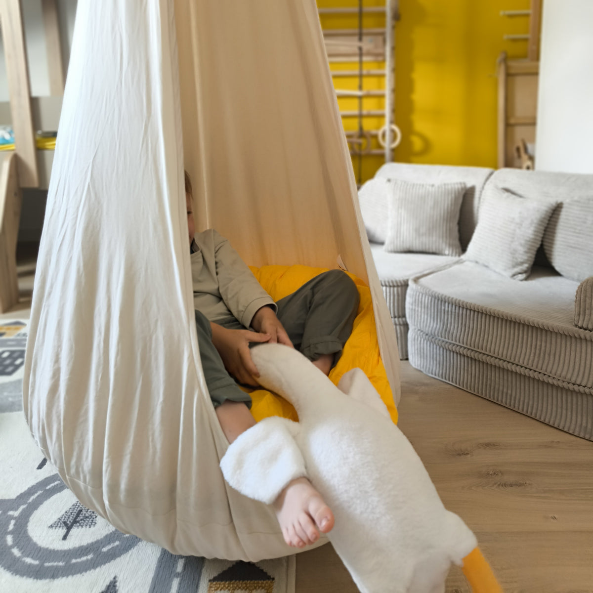 Design4Kids XXL Hängesessel Cocoon Cotton