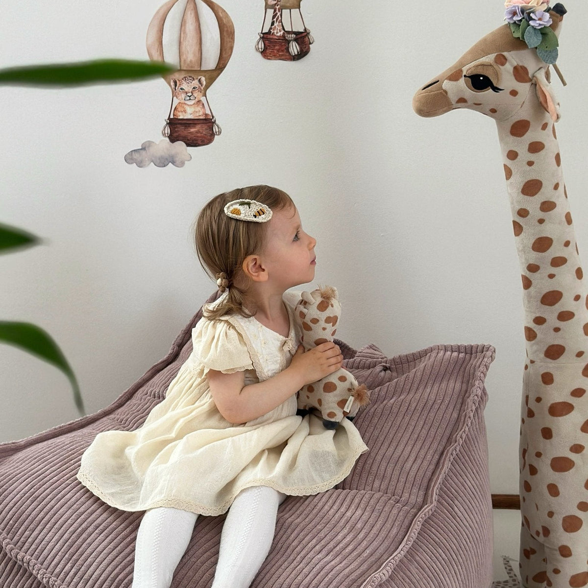 Design4Kids Kindersessel Jewel Cord eckig Powder Rose