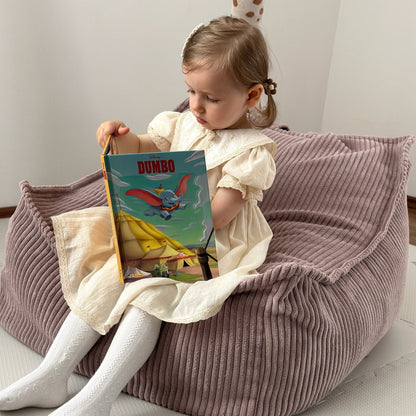 Design4Kids Kindersessel Jewel Cord eckig Powder Rose