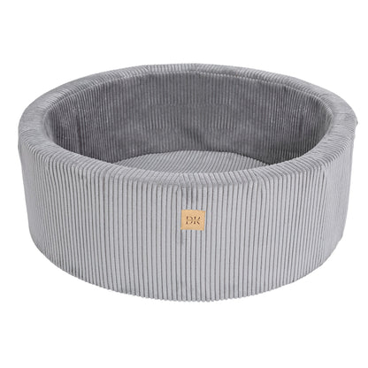 Design4Kids Schaumspielset Jewel Cord mit Bällebad und 200 Bällen Marble Grey