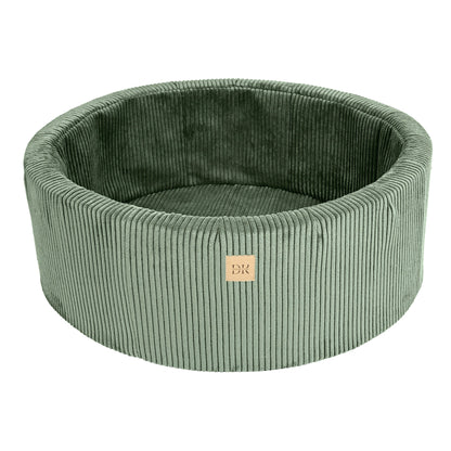 Design4Kids Schaumspielset Jewel Cord mit Bällebad und 200 Bällen Classic Olive