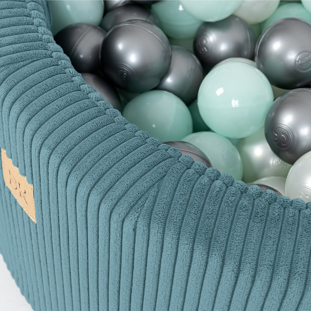 Design4Kids Schaumspielset Jewel Cord mit Bällebad und 200 Bällen Ocean Blue