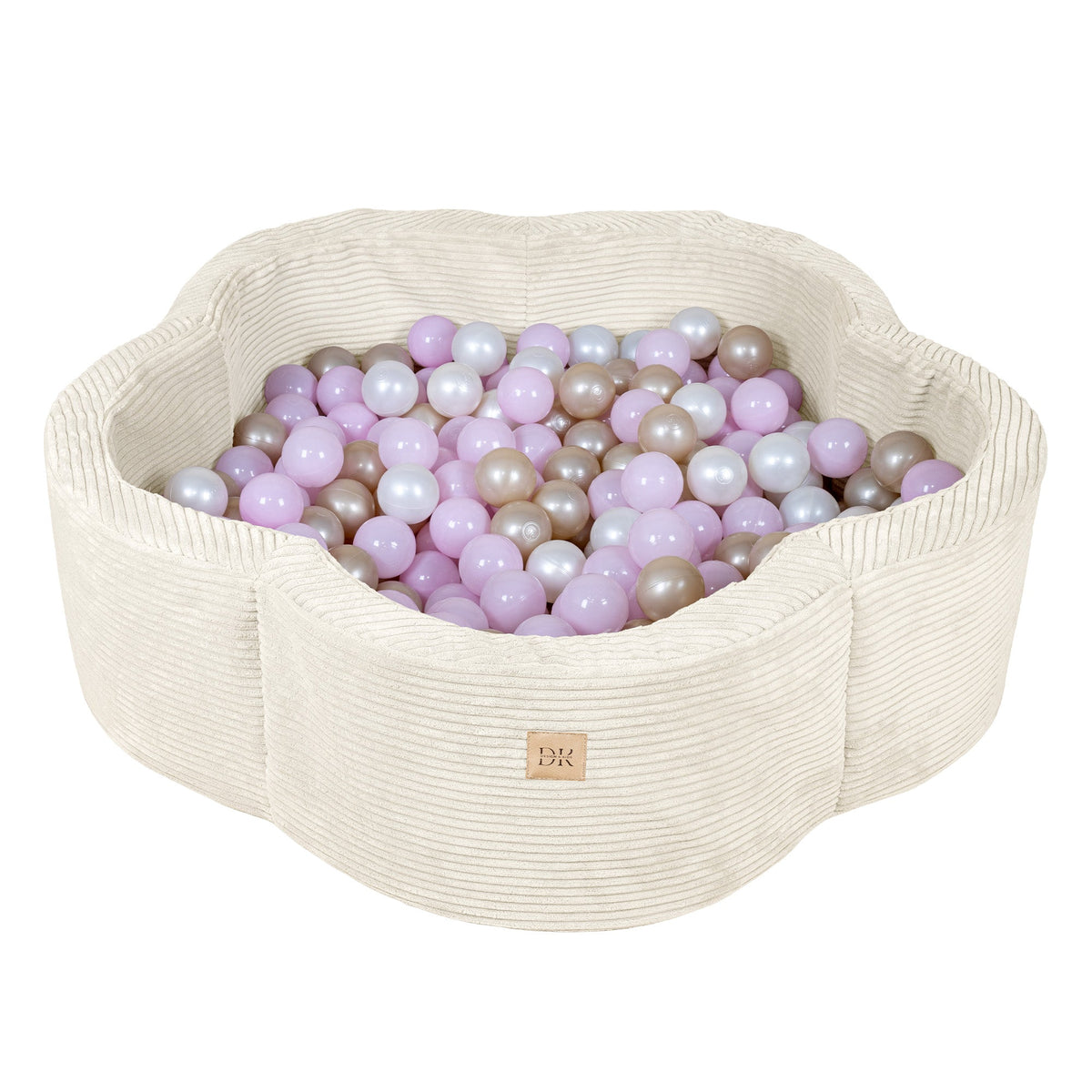 Design4Kids Bällebad Blume Jewel Cord mit Spielmatte, 200 Bälle - eigene Farbauswahl