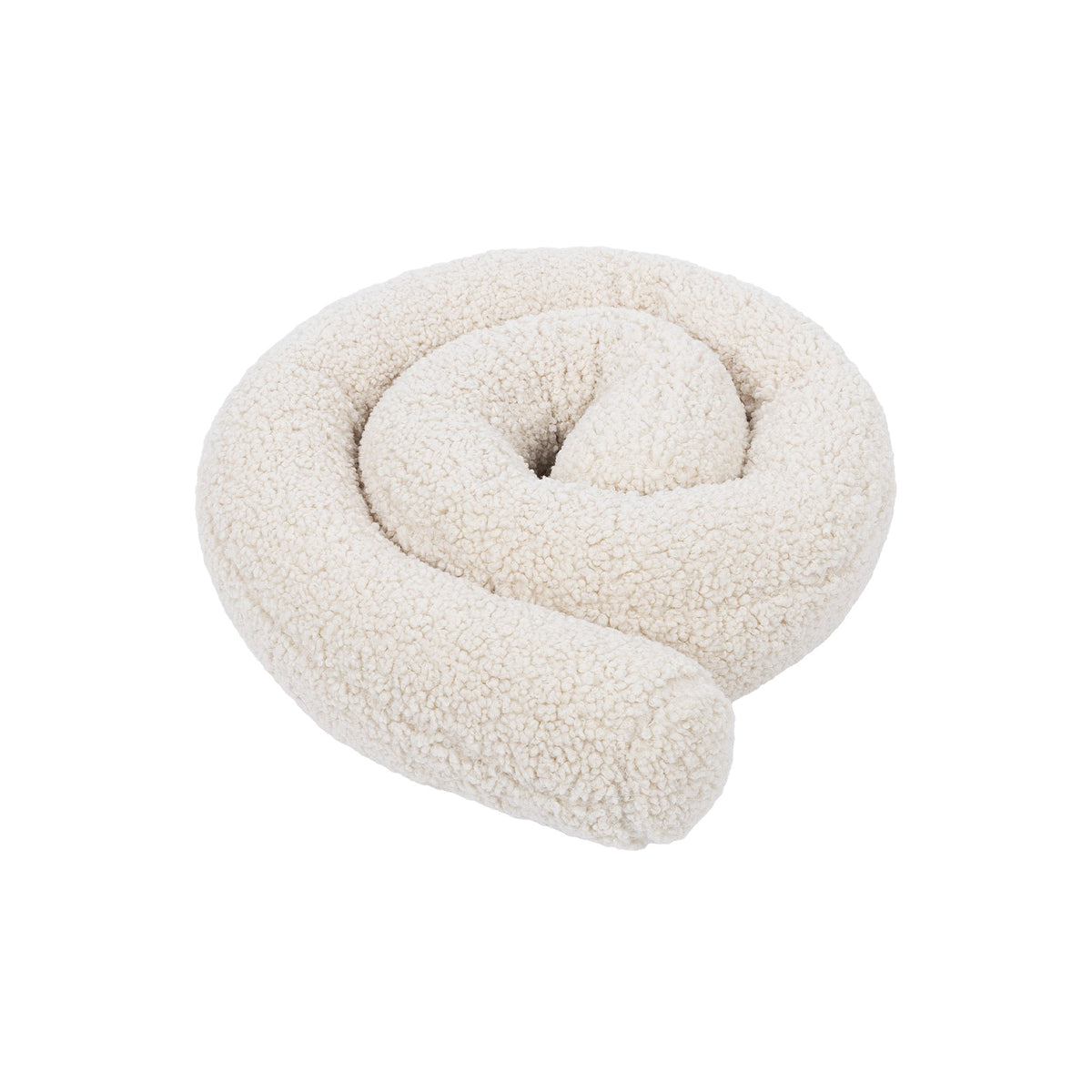 MeowBaby Bed Bumper Bearly, 1.5 m - beige/cream