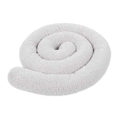 MeowBaby Bed Bumper Bearly, 1.5 m - beige/cream